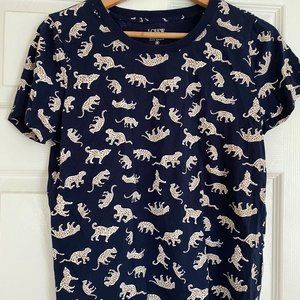 J Crew Cheetah Tee
